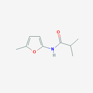 molecular formula C9H13NO2 B8677313 2-Methyl-N-(5-methylfuran-2-yl)propanamide CAS No. 62188-17-4