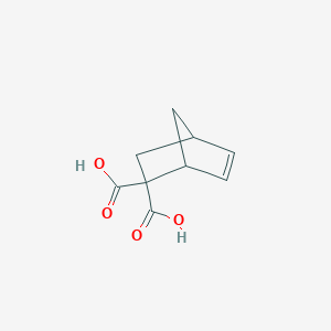molecular formula C9H10O4 B8677351 Bicyclo[2.2.1]hept-5-ene-2,2-dicarboxylic acid CAS No. 62705-70-8