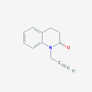 molecular formula C12H11NO B8677355 3,4-dihydro-1-(2-propynyl)-2(1H)-quinolinone 