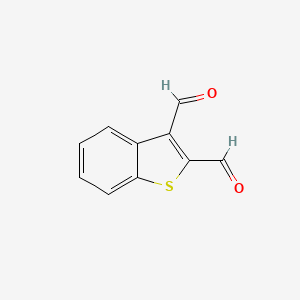 molecular formula C10H6O2S B8677370 Benzo[b]thiophene-2,3-dicarboxaldehyde 