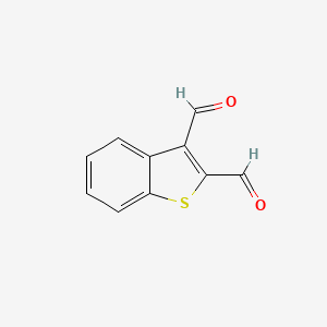 molecular formula C10H6O2S B8677370 1-Benzothiophene-2,3-dicarbaldehyde 