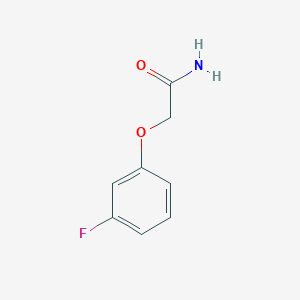 molecular formula C8H8FNO2 B8677407 2-(3-Fluorophenoxy)acetamide 