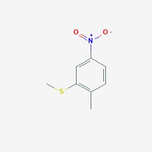 molecular formula C8H9NO2S B8677410 2-(Methylsulphenyl)-4-nitrotoluene 
