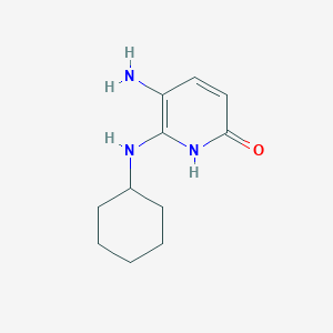 5-Amino-6-(cyclohexylamino)pyridin-2-ol
