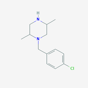 molecular formula C13H19ClN2 B8677476 4-Chlorobenzyl-2,5-dimethylpiperazine 