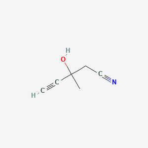 3-Hydroxy-3-methylpent-4-ynenitrile