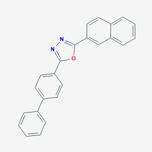 molecular formula C24H16N2O B086775 2-(1,1'-Biphenyl)-4-yl-5-(2-naphthyl)-1,3,4-oxadiazole CAS No. 1103-59-9