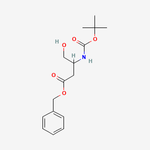 molecular formula C16H23NO5 B8677555 Boc-D-aspartinol 4-Benzyl Ester 