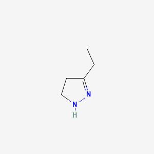molecular formula C5H10N2 B8677617 1H-Pyrazole, 3-ethyl-4,5-dihydro- CAS No. 5920-29-6