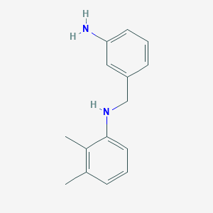 molecular formula C15H18N2 B8677626 N-[(3-aminophenyl)methyl]-2,3-dimethylaniline 
