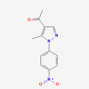 1-[5-methyl-1-(4-nitrophenyl)-1H-pyrazol-4-yl]ethanone