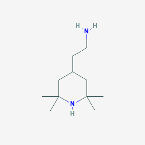 molecular formula C11H24N2 B8677678 4-Piperidineethanamine, 2,2,6,6-tetramethyl- 