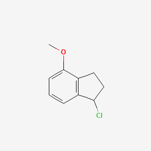 molecular formula C10H11ClO B8677685 1-Chloro-4-methoxyindan 