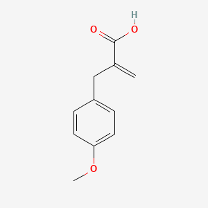 molecular formula C11H12O3 B8677697 alpha-Methylene-4-methoxybenzenepropanoic acid 