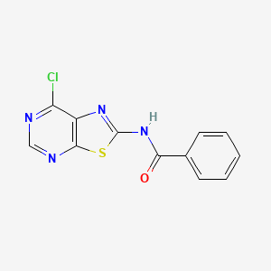 molecular formula C12H7ClN4OS B8677797 N-(7-Chlorothiazolo[5,4-d]pyrimidin-2-yl)benzamide 