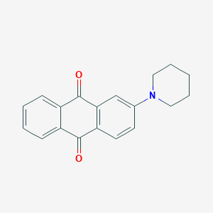 molecular formula C19H17NO2 B086778 2-Piperidinoanthraquinone CAS No. 6345-74-0