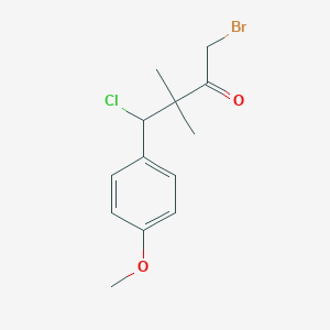 1-Bromo-4-chloro-4-(4-methoxyphenyl)-3,3-dimethylbutan-2-one
