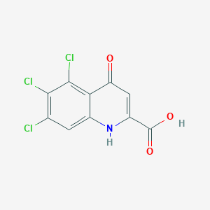 5,6,7-Trichloro-4-oxo-1,4-dihydroquinoline-2-carboxylic acid