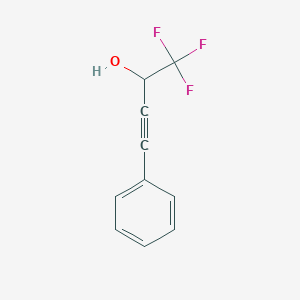 B8677837 3-Butyn-2-ol, 1,1,1-trifluoro-4-phenyl- CAS No. 89524-12-9