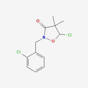 5-Chloro-2-[(2-chlorophenyl)methyl]-4,4-dimethyl-1,2-oxazolidin-3-one