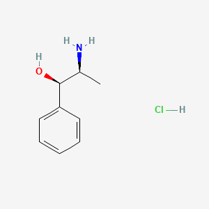 molecular formula C9H13NO.ClH<br>C9H14ClNO B8677882 Obestat CAS No. 3198-15-0