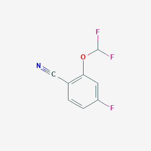 Benzonitrile, 2-(difluoromethoxy)-4-fluoro-