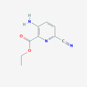 3-Amino-6-cyano-pyridine-2-carboxylic acid ethyl ester