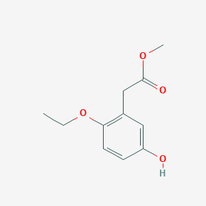 molecular formula C11H14O4 B8677934 Methyl 2-(2-ethoxy-5-hydroxyphenyl)acetate 