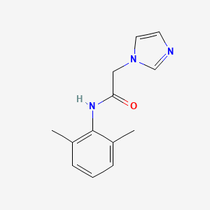 molecular formula C13H15N3O B8677970 N-(2,6-dimethylphenyl)-1H-imidazole-1-acetamide 