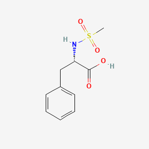 molecular formula C10H13NO4S B8677974 N-mesyl-L-phenylalanine 