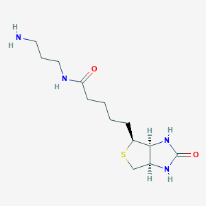 molecular formula C13H24N4O2S B8678068 N-(+)-Biotinyl-3-aminopropylammonium 