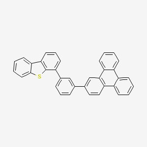 molecular formula C36H22S B8678166 Dibenzothiophene, 4-[3-(2-triphen ylenyl)phenyl]- 