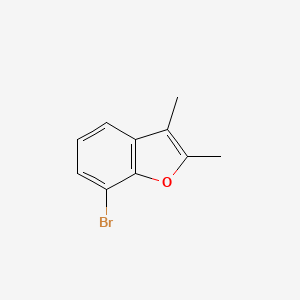 molecular formula C10H9BrO B8678271 7-Bromo-2,3-dimethyl-1-benzofuran CAS No. 5791-90-2