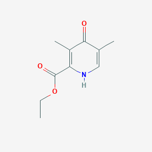 molecular formula C10H13NO3 B8678276 Ethyl 3,5-dimethyl-4-oxo-1,4-dihydropyridine-2-carboxylate 