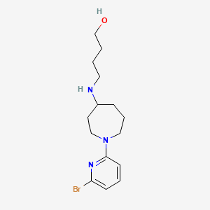 4-[1-(6-Bromopyridin-2-yl)azepan-4-ylamino]butan-1-ol
