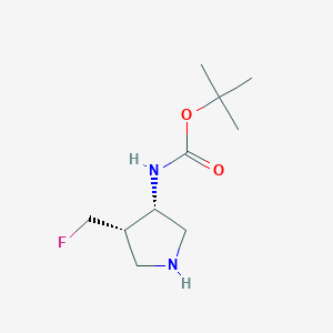 tert-butyl [(3S,4S)-4-(fluoromethyl)pyrrolidin-3-yl]carbamate