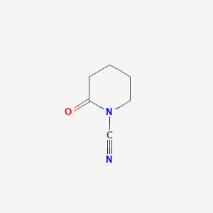 molecular formula C6H8N2O B8678410 2-Oxopiperidine-1-carbonitrile CAS No. 80978-74-1
