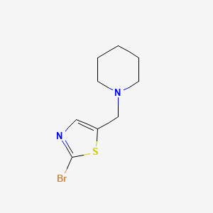 1-[(2-Bromo-1,3-thiazol-5-yl)methyl]piperidine