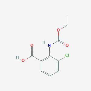 3-Chloro-2-[(ethoxycarbonyl)amino]benzoic acid