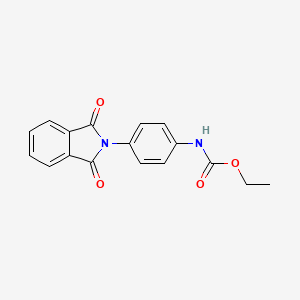 molecular formula C17H14N2O4 B8678426 Ethyl (4-(1,3-dioxoisoindolin-2-yl)phenyl)carbamate 