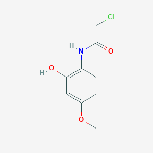 molecular formula C9H10ClNO3 B8678429 2-Chloroacetamido-5-methoxy phenol 