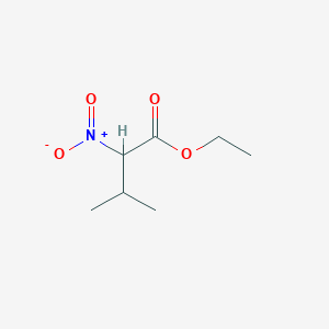 molecular formula C7H13NO4 B8678485 ethyl 3-methyl-2-nitrobutanoate 