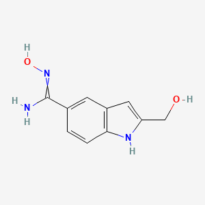 N-Hydroxy-2-(hydroxymethyl)-1H-indole-5-carboximidamide