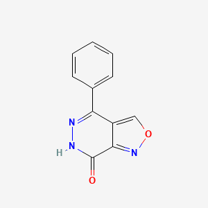 ISOXAZOLO(3,4-d)PYRIDAZIN-7(6H)-ONE, 4-PHENYL-