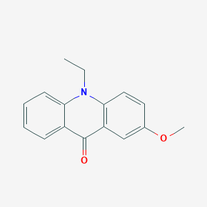 molecular formula C16H15NO2 B8678569 10-Ethyl-2-methoxyacridin-9(10H)-one CAS No. 66300-89-8
