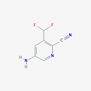 5-Amino-3-(difluoromethyl)picolinonitrile