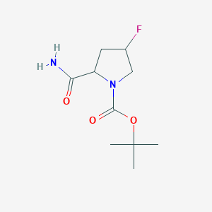 Tert-butyl 2-(aminocarbonyl)-4-fluoropyrrolidine-1-carboxylate