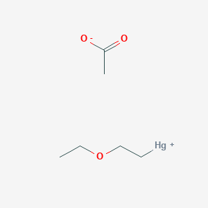 molecular formula C6H12HgO3 B086786 2-Ethoxyethylmercury acetate CAS No. 124-08-3