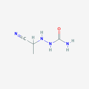 molecular formula C4H8N4O B8678600 1-Cyanoethyl-semicarbazide 