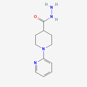 molecular formula C11H16N4O B8678637 1-(Pyridin-2-yl)piperidine-4-carbohydrazide CAS No. 685828-02-8